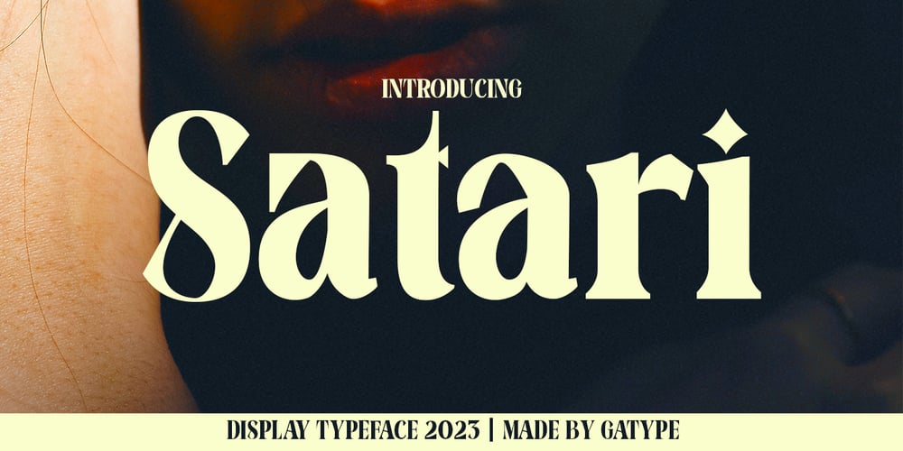 Satari Display font