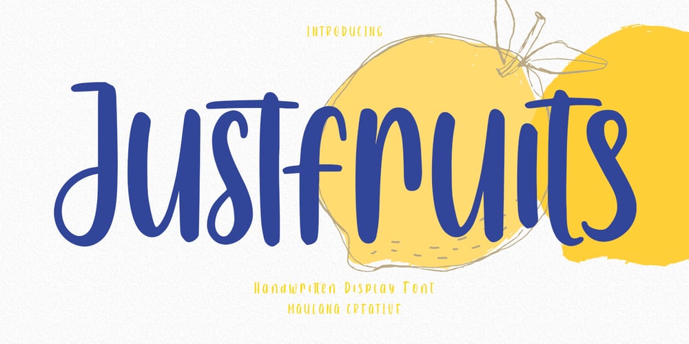 Justfruits font