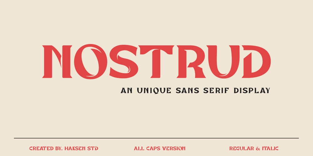 Nostrud font