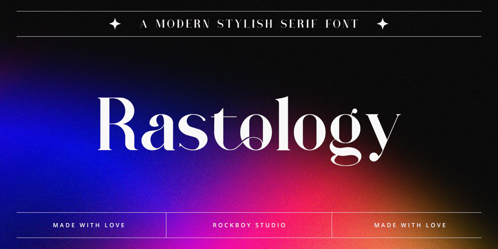 Rastology font