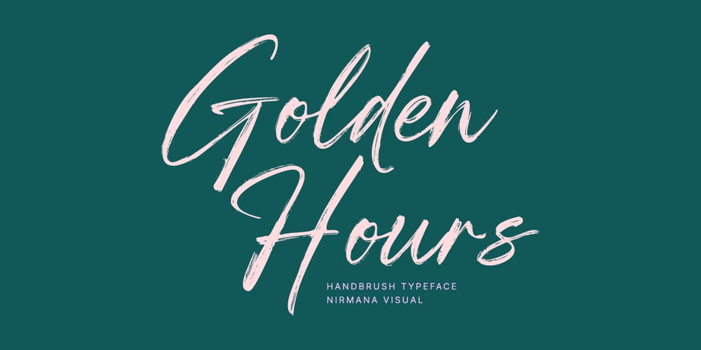Golden Hours font