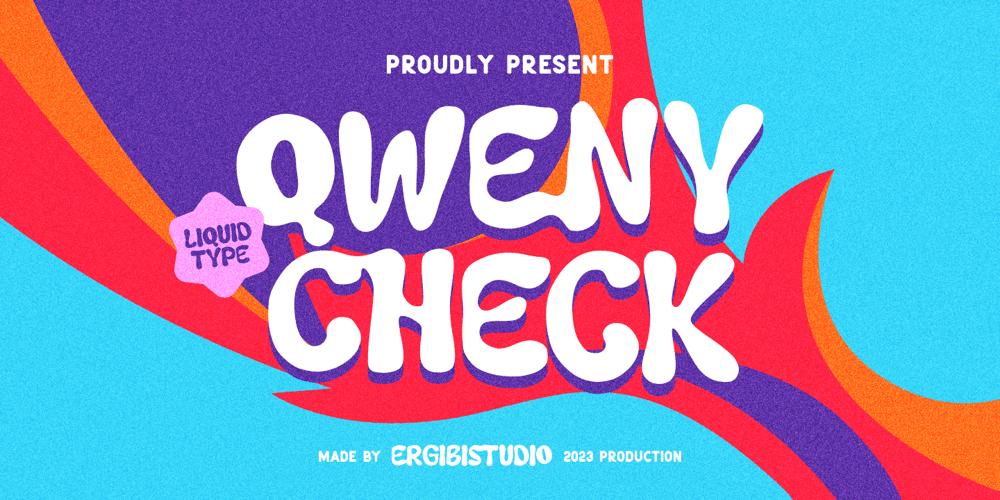 Qweny Check font