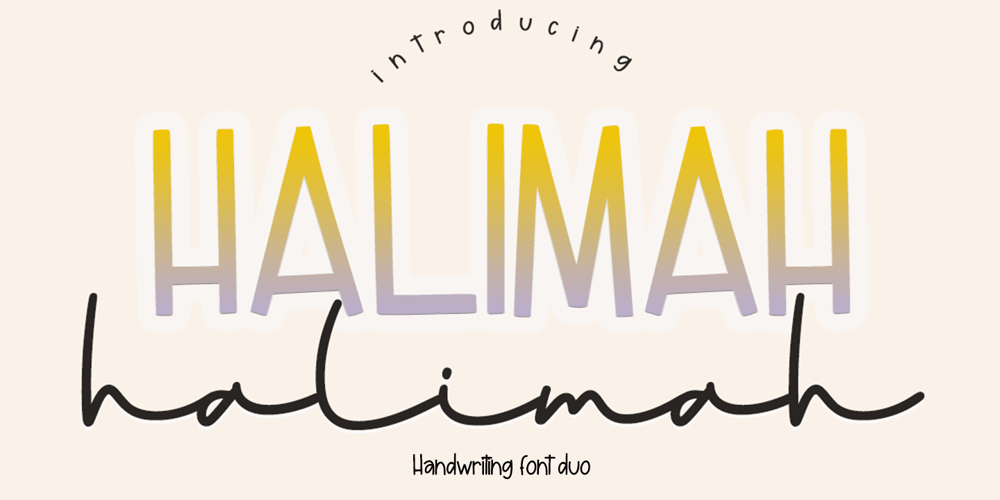 Halimah font