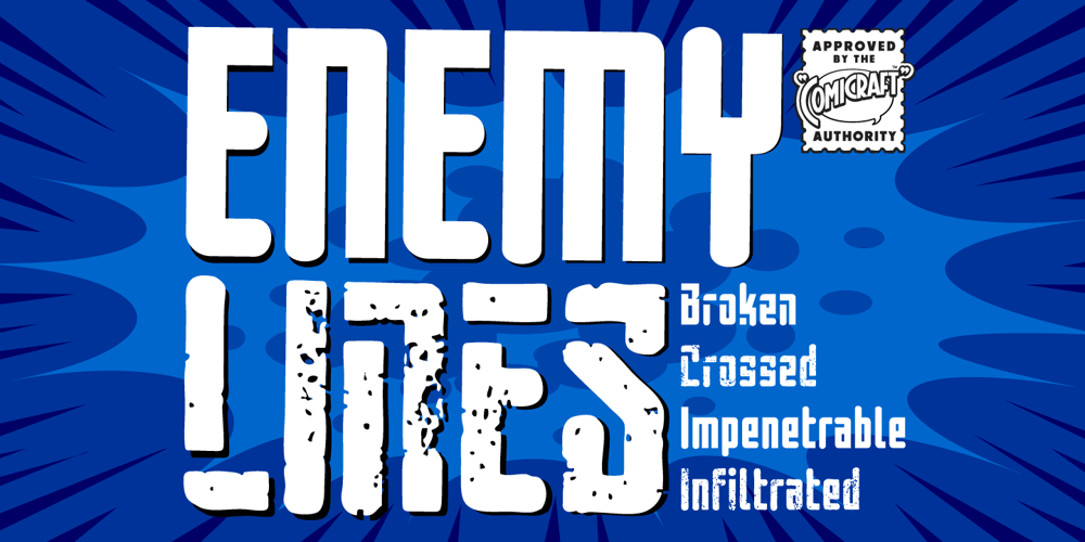 Enemy Lines font
