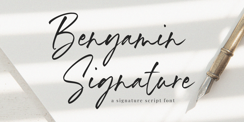 Benyamin Signature font