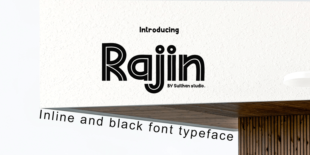 Rajin black font