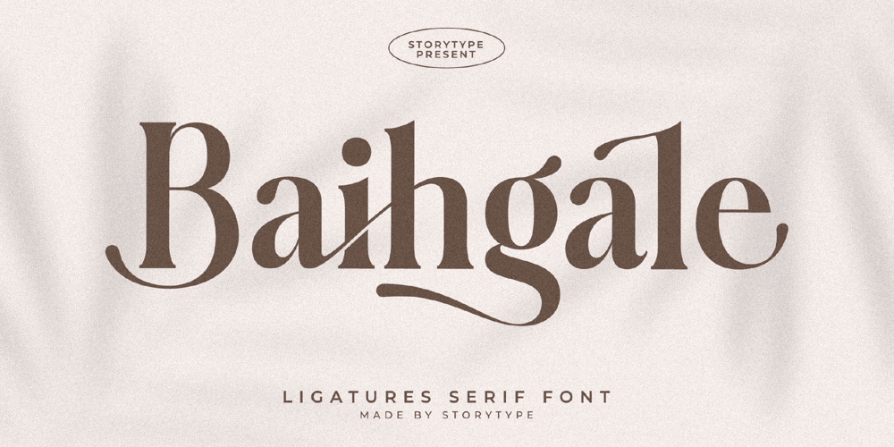 Baihgale font