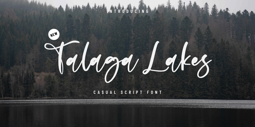 Talaga Lakes font