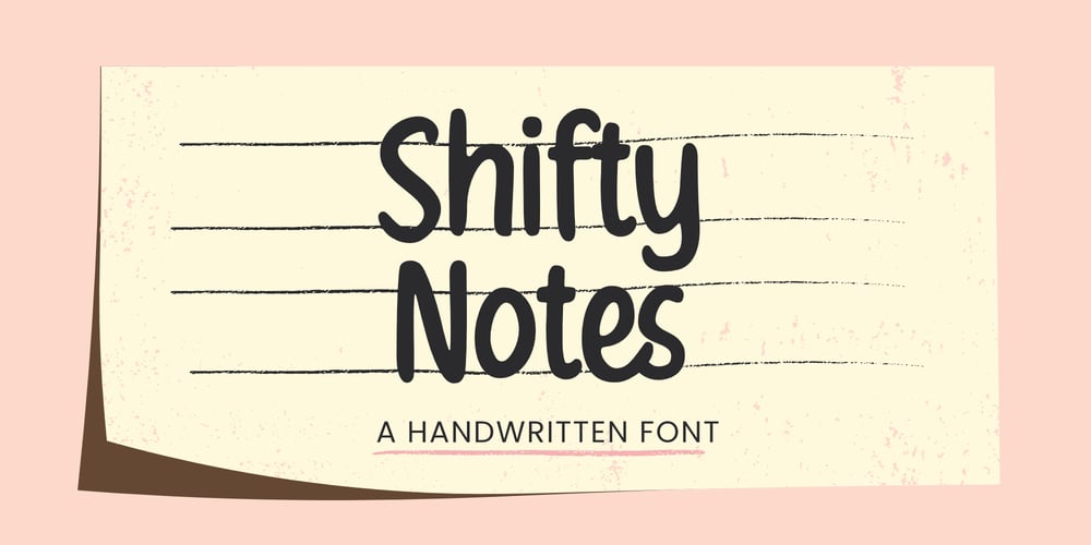 Shifty Notes font