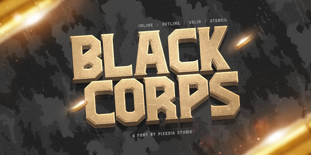 Black Corps font