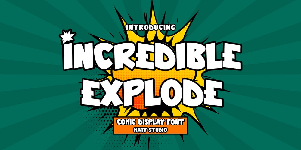 Incredible Explode font