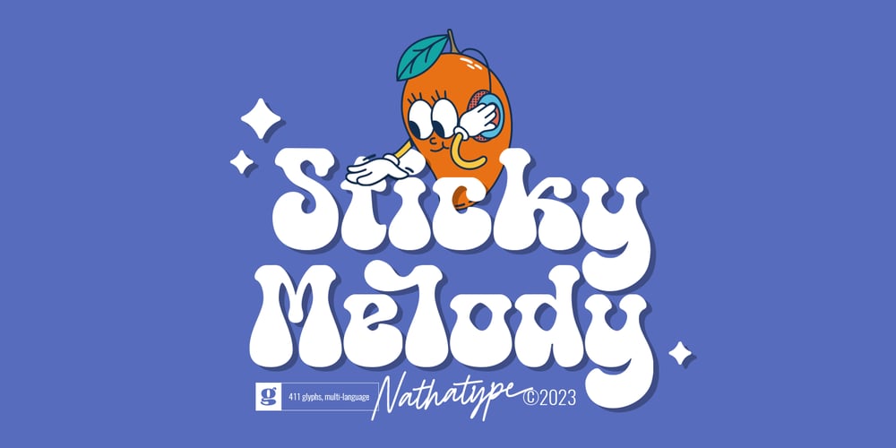Sticky Melody font
