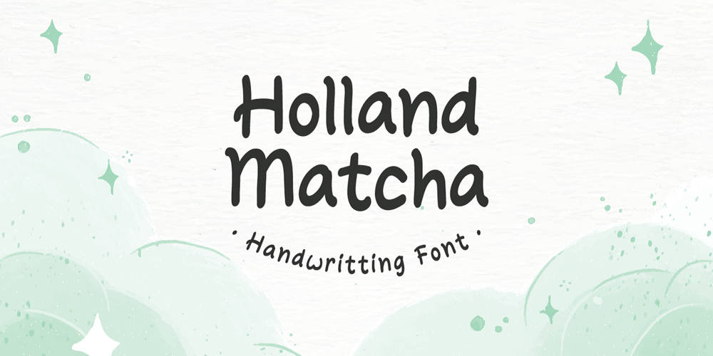 Holland Matcha font