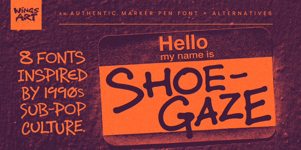 Shoegaze font