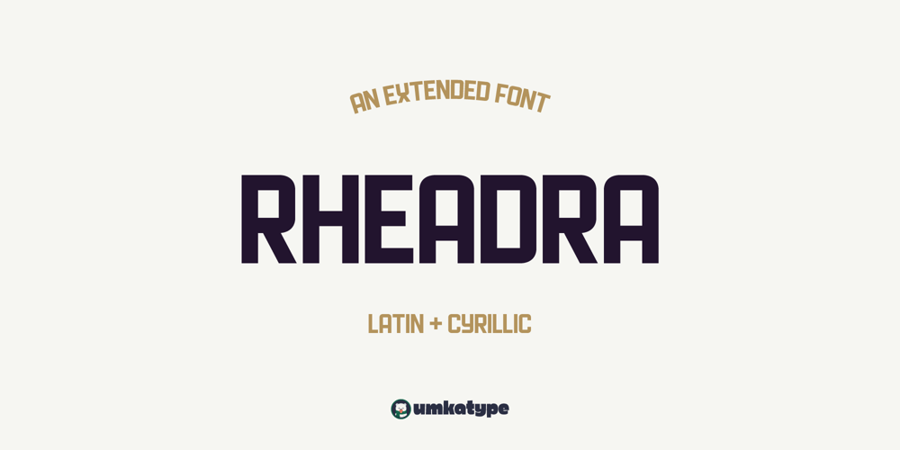 Rheadra font