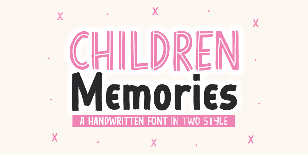 Children Memories font