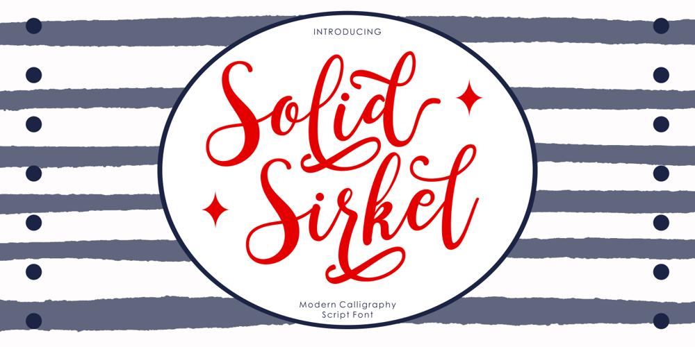 Solid Sirkel font