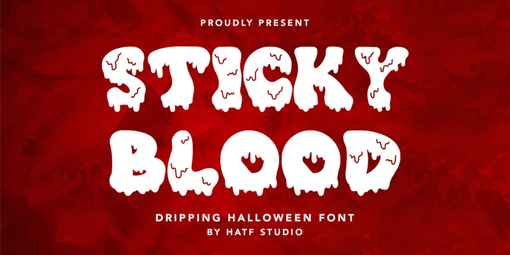 Sticky Blood font