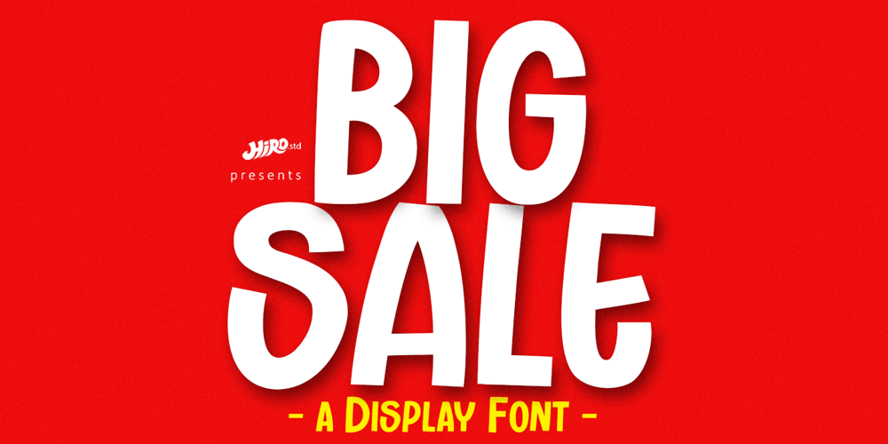 Big Sale font