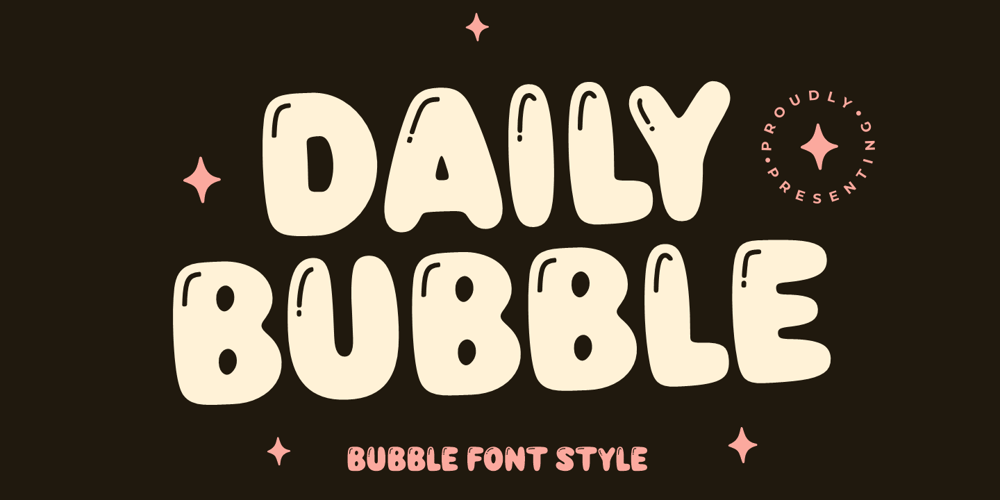 Daily Bubble font