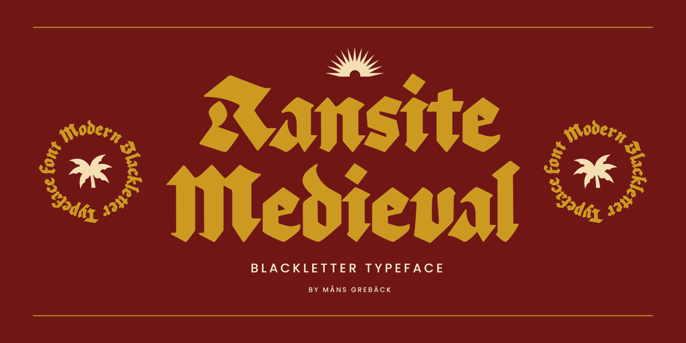 Ransite Medieval font