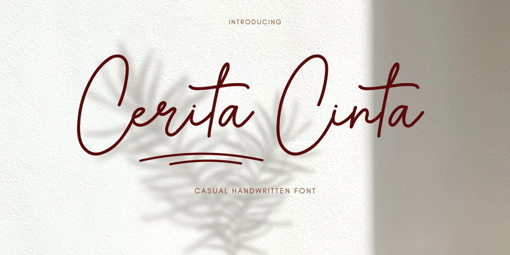 Cerita Cinta font