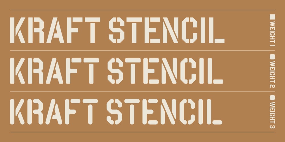 Kraft Stencil font