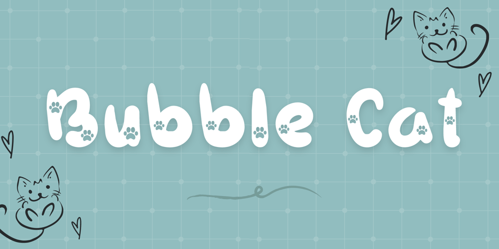 Bubble Cat font