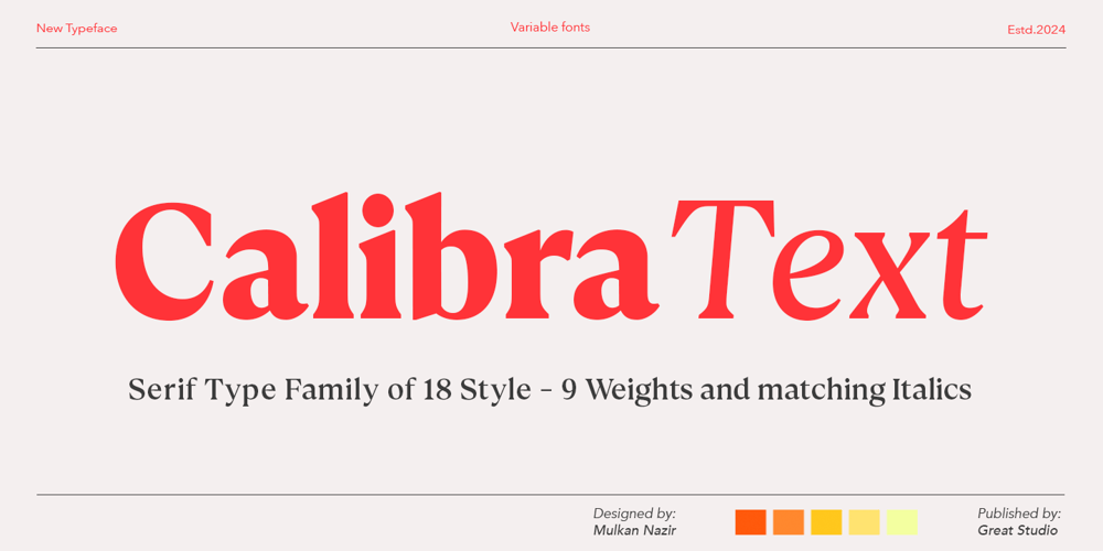 Calibra Text font