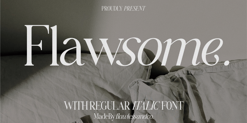 Flawsome font