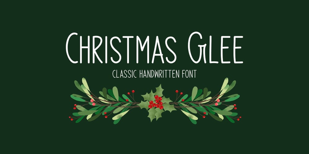 Christmas Glee font