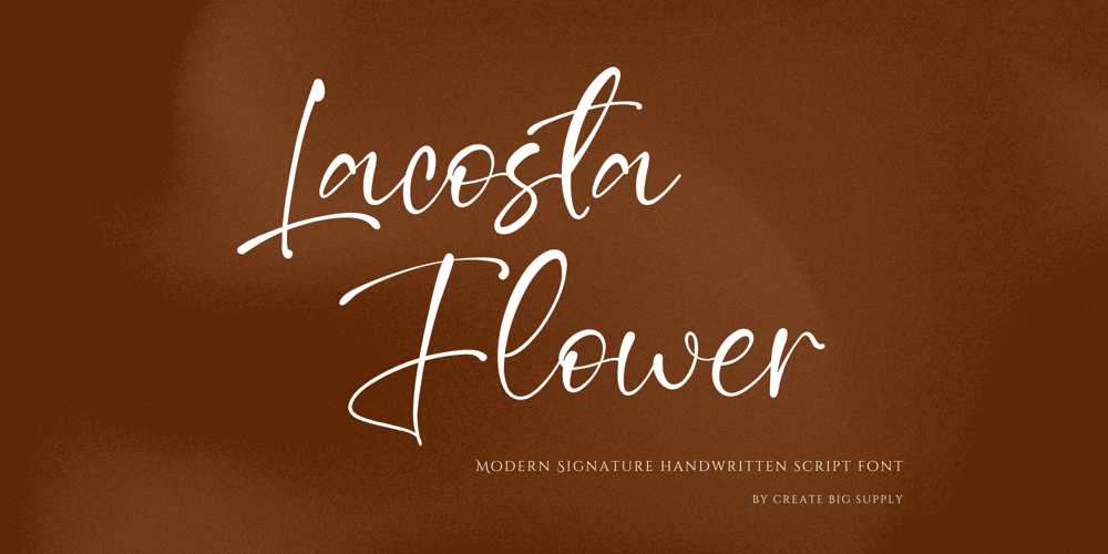 Lacosta Flower font