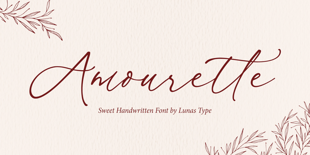 Amourette font
