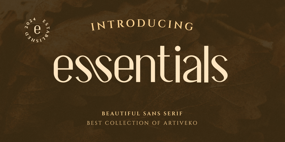 Essentials font