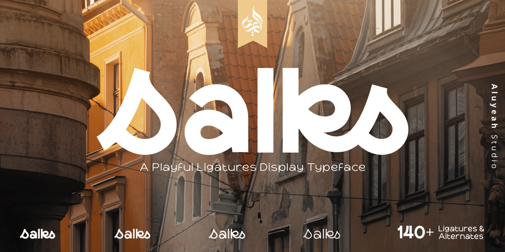 Al Salks font