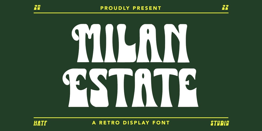 Milan Estate font
