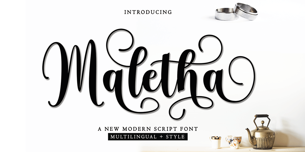 Maletha font