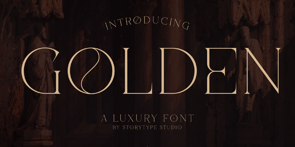 Golden font