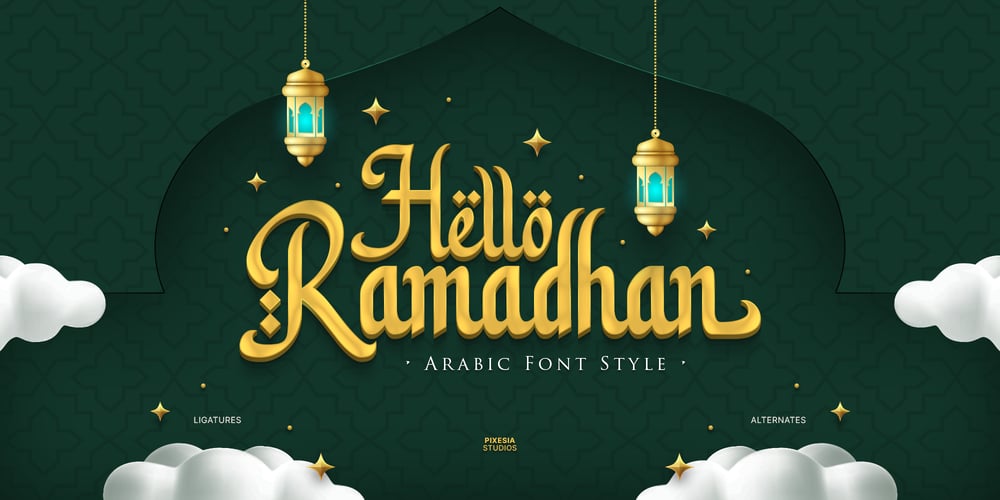Hello Ramadhan font