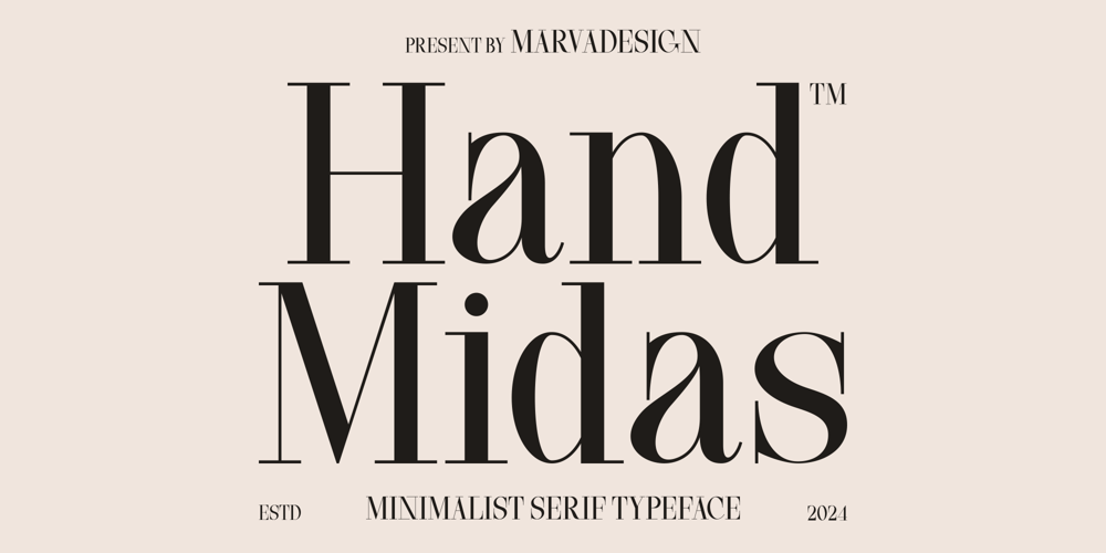 Hand Midas font
