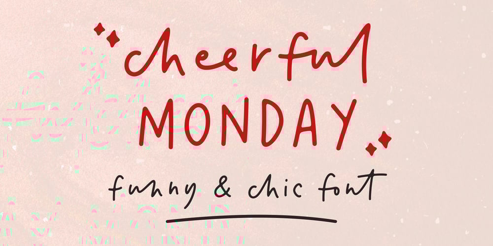 Cheerful Monday font