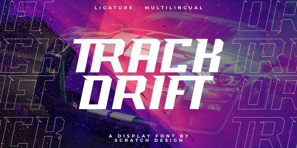 Track drift font