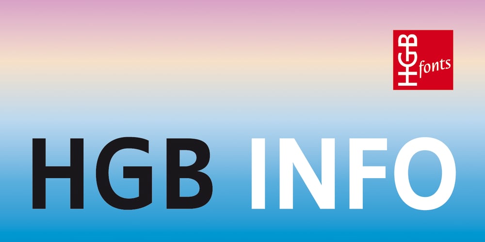 HGB Info font
