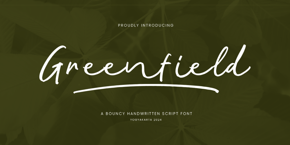 Greenfield Script font