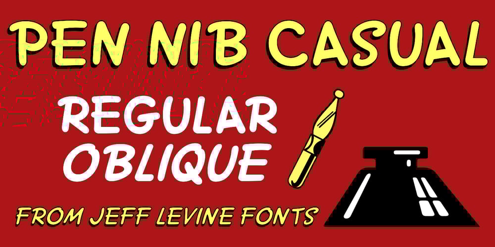 Pen Nib Casual JNL font