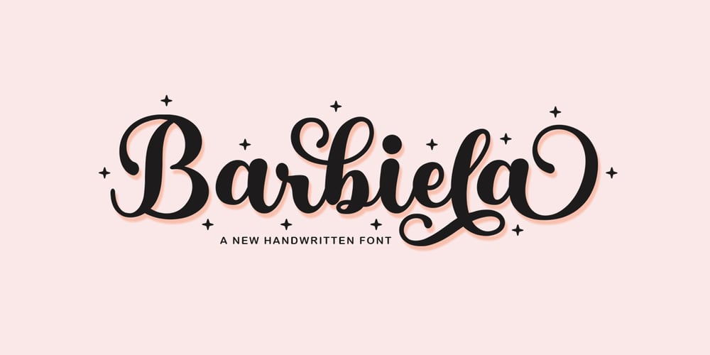 Barbiela Script font