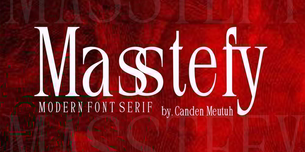 Masstefy font
