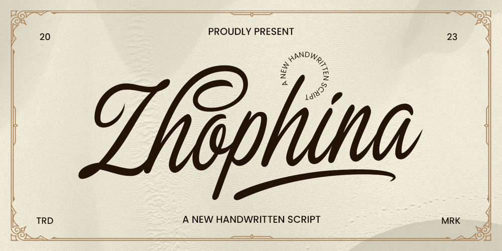 Zophina font