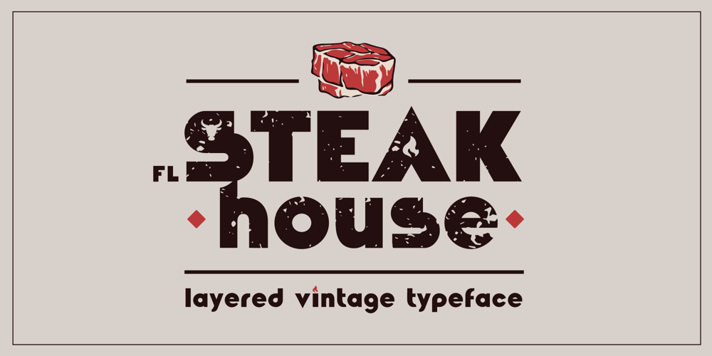 Fl Steakhouse font