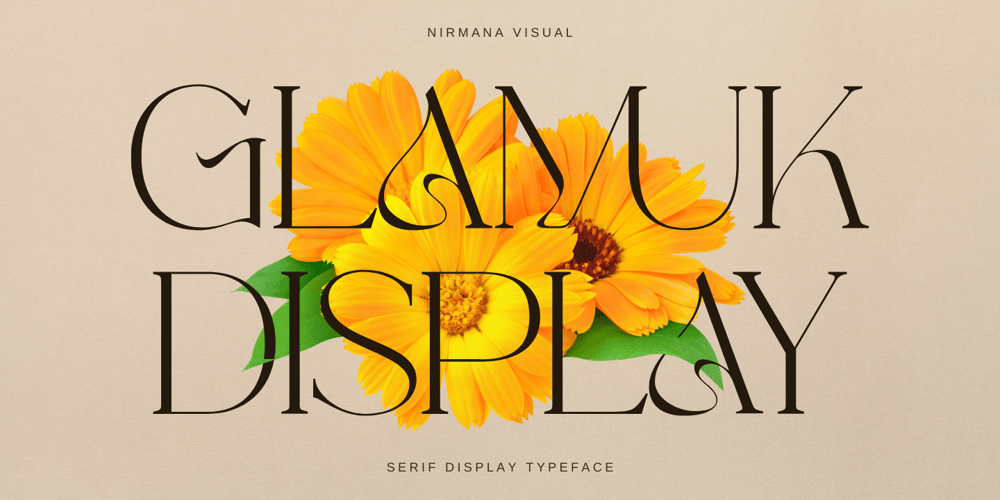Glamuk Display font